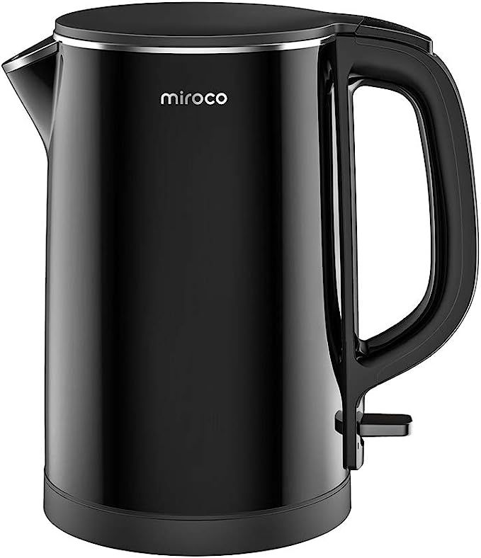 Electric Kettle, Miroco 1.5L Double Wall 100% Stainless Steel BPA-Free Cool Touch Tea Kettle with... | Amazon (US)