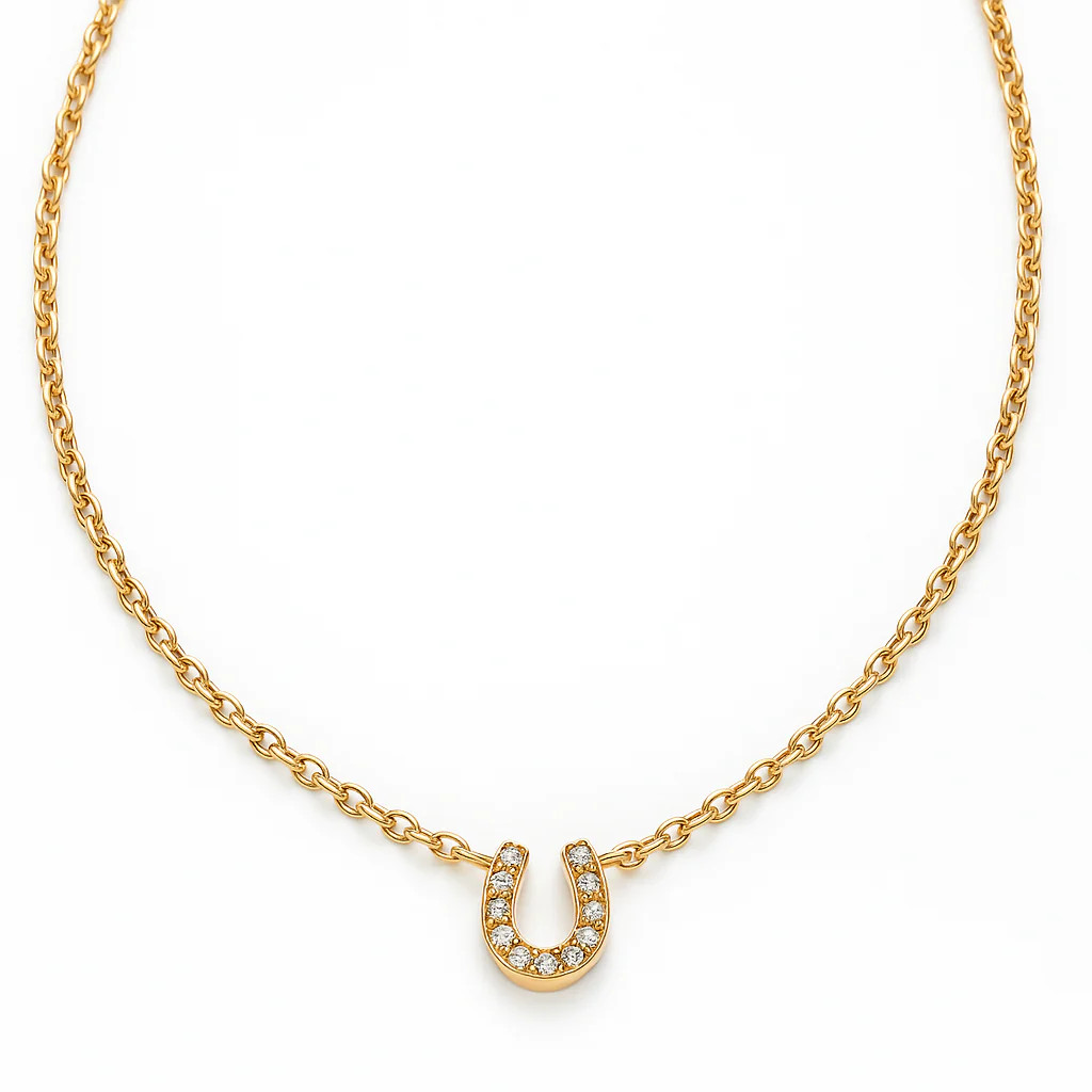 Dainty Horseshoe Necklace | Ellie Vail Jewelry