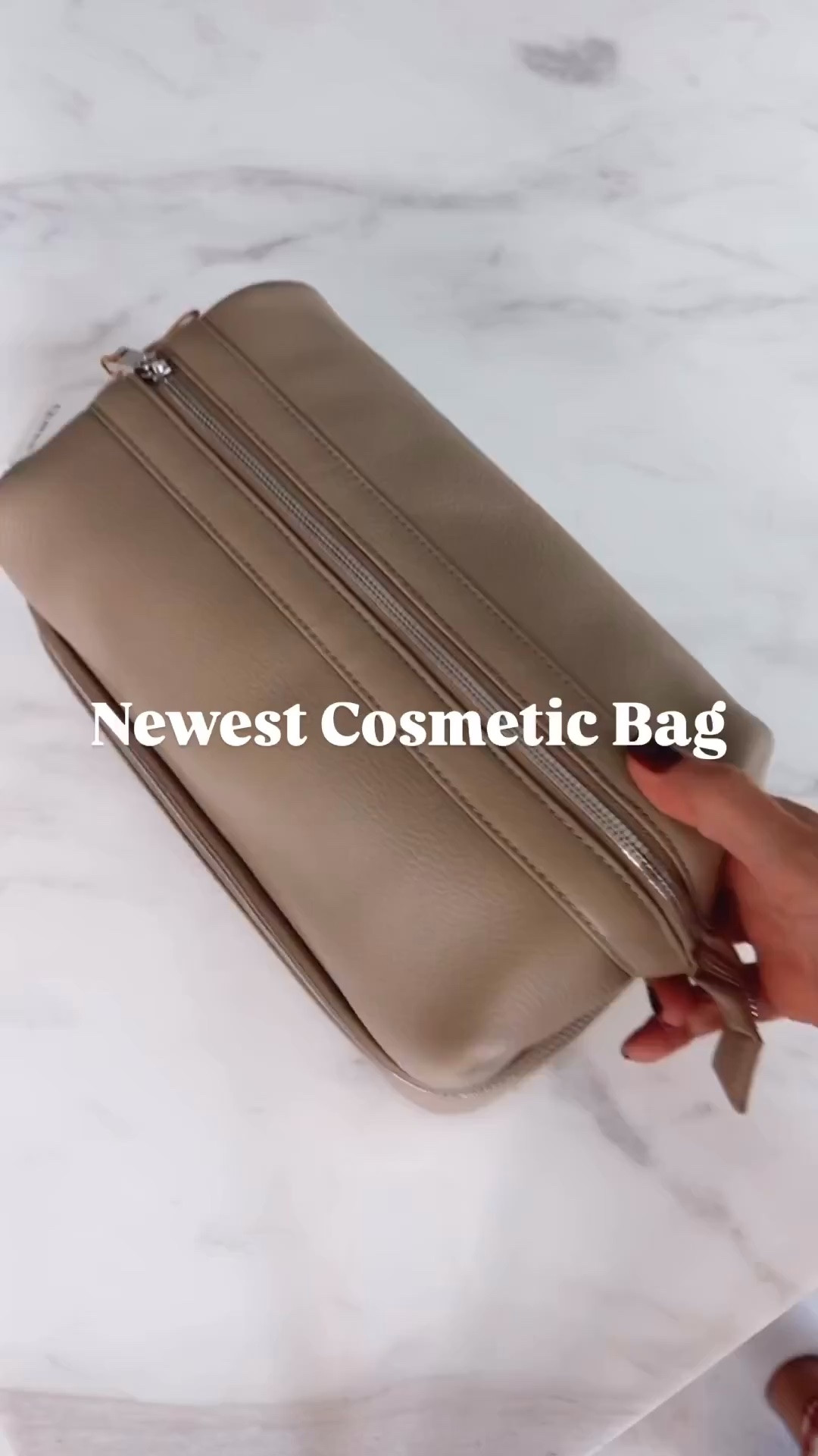 My newest cosmetic bag 
It's so beautiful! It's made of 100% Italian leather, water resistant, and has so much space. It's a dual compartment toiletry bag, so it also has some more space at the bottom.

#LTKU #LTKSeasonal #LTKBeauty