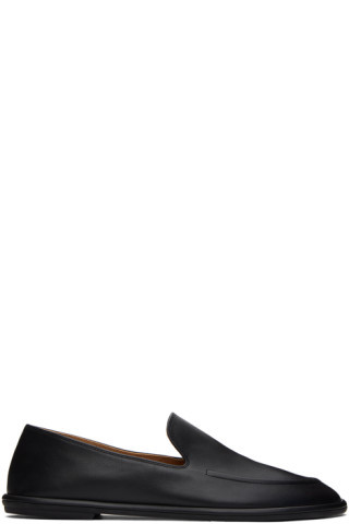 The Row - Black Canal Loafers | SSENSE