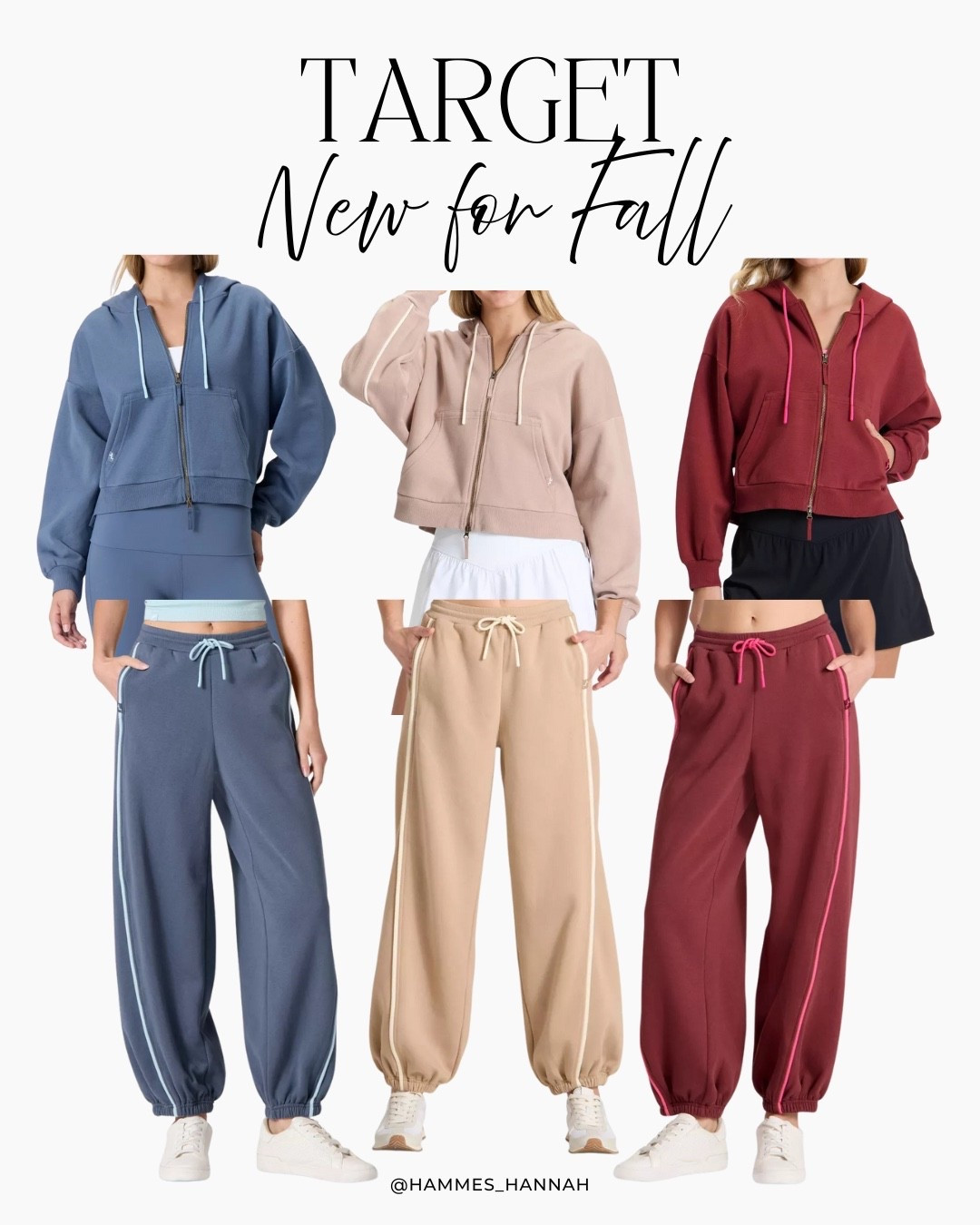 Target’s new fall arrivals are here—and they’re the definition of comfy-chic! These cropped zip hoodies and wide-leg joggers are perfect for everything from school drop-off to cozy weekends at home. The muted neutrals and rich fall tones make them easy to mix, match, and layer with your favorite basics.

Easy to style, comfortable to wear, and budget-friendly—fall lounging just got a major upgrade.

target fall fashion, new arrivals, athleisure outfits, comfy fall style, cropped zip hoodie, wide leg joggers, casual fall outfits, matching loungewear set, target outfit ideas, elevated athleisure, cozy casual style

#LTKSeasonal #LTKStyleTip #LTKFindsUnder50