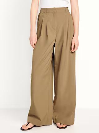 Extra High-Waisted Poplin Super Wide-Leg Taylor Pants | Old Navy (US)