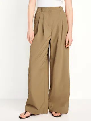 Extra High-Waisted Poplin Super Wide-Leg Taylor Pants | Old Navy (US)