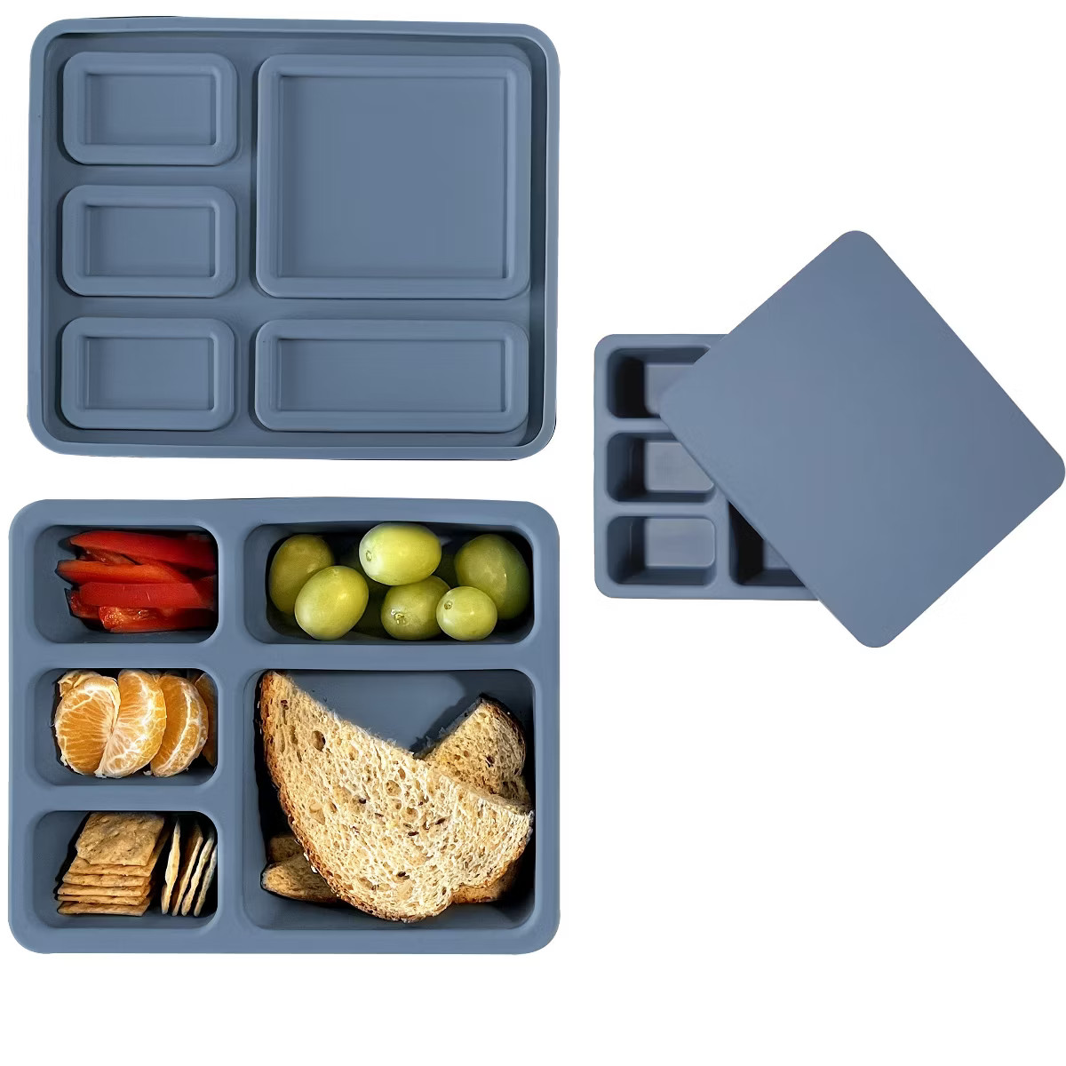 Austin Baby Co Leak-proof Silicone Bento Box for Toddlers and Kids- Durable & Eco-Friendly five c... | Target