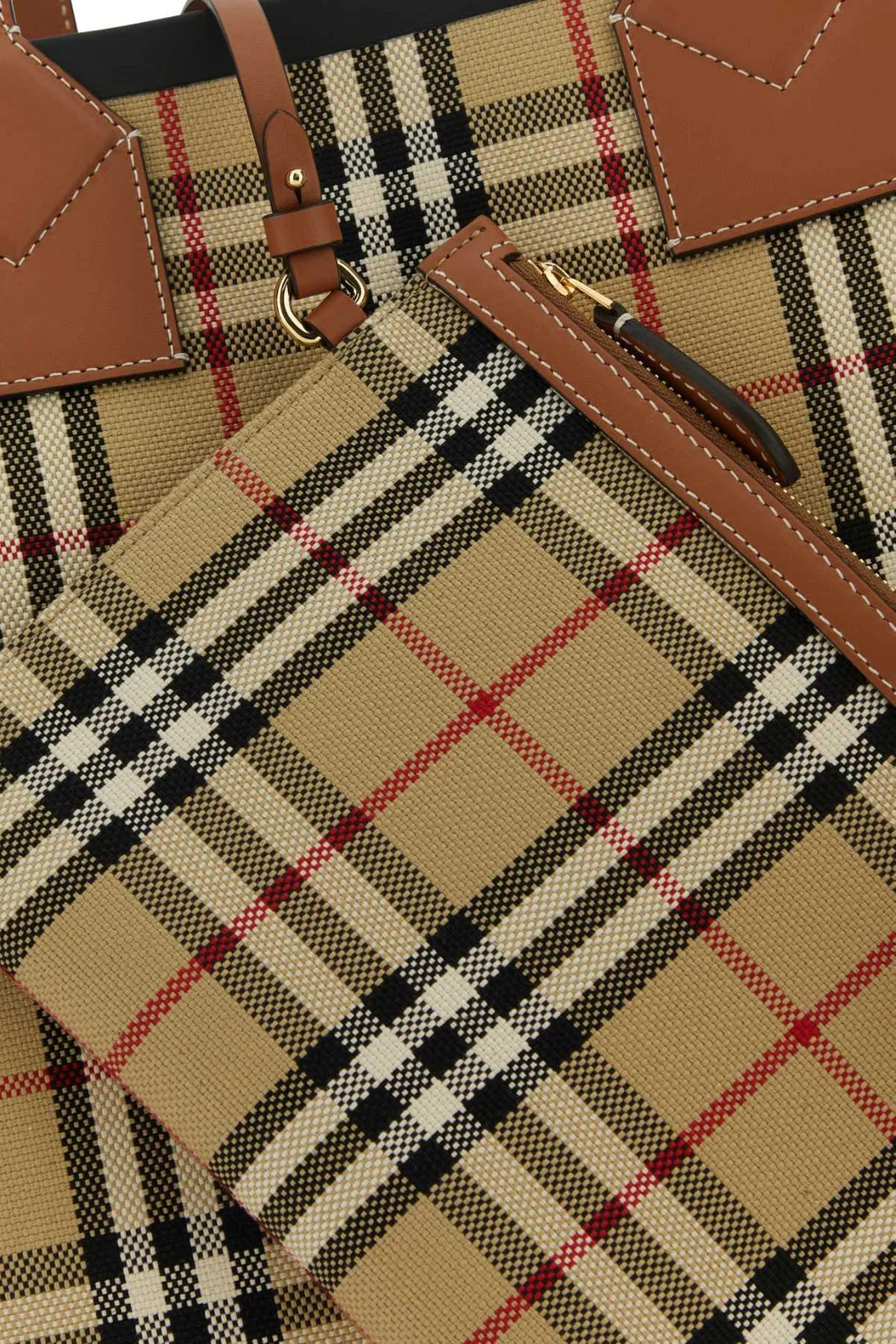 Burberry London Check Pattern Medium Tote Bag | Cettire Global