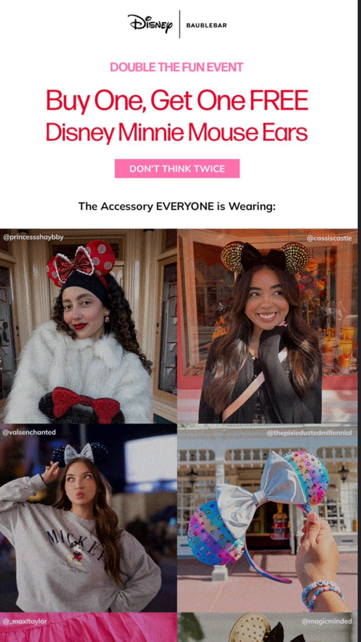 BAUBLEBAR BOGO DISNEY EARS SALE!!🐭 

#LTKFindsUnder100 #LTKSaleAlert #LTKFindsUnder50
