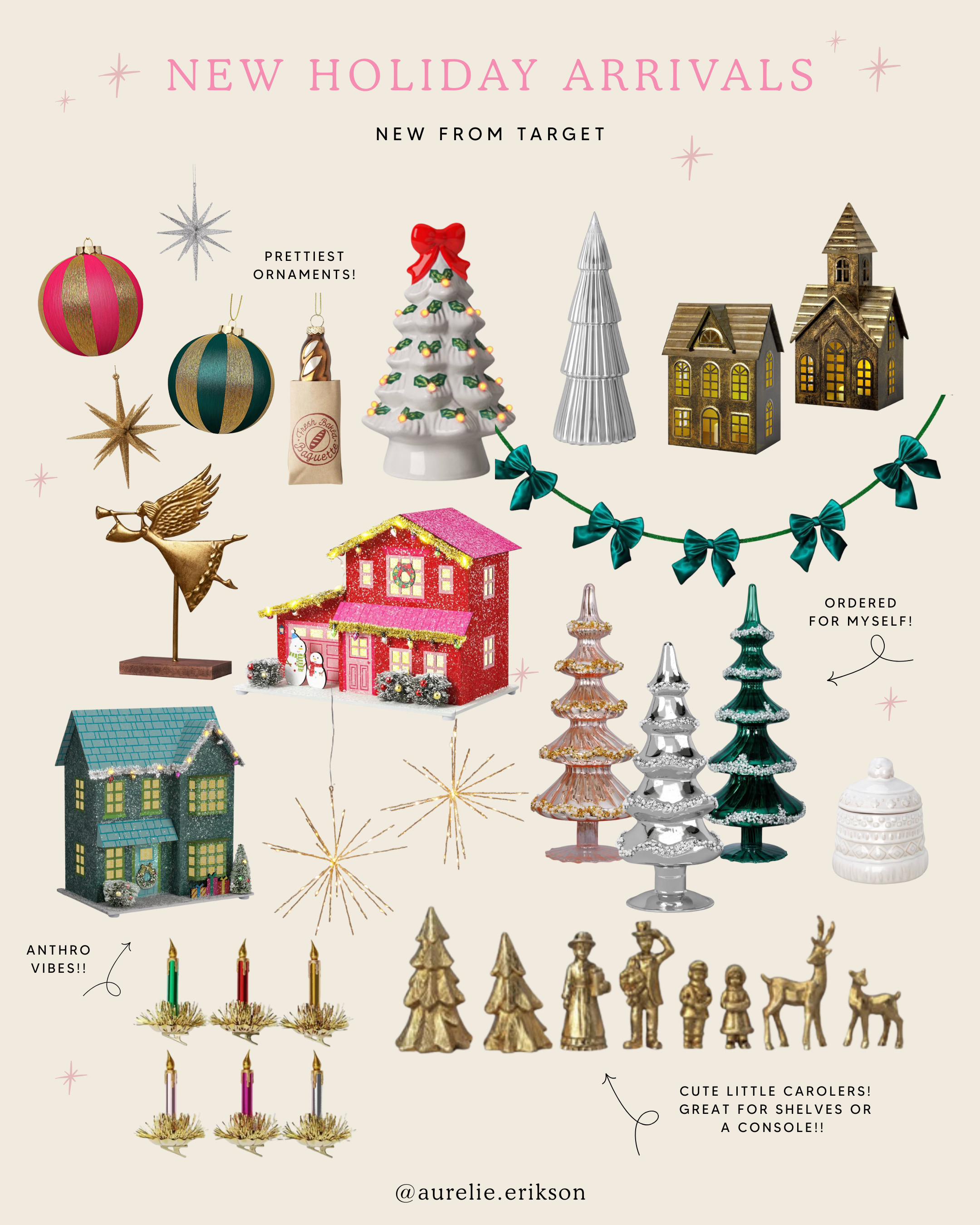 All things whimsy Christmas at Target! loving the color and brass accents!  

 #LTKHoliday #LTKSeasonal #LTKHome