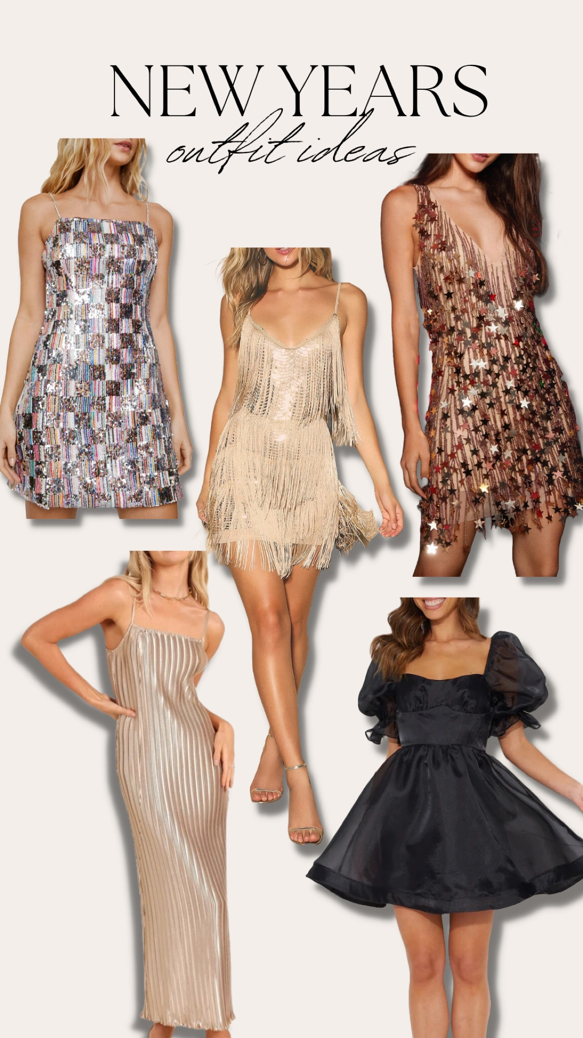 New Years Dress Ideas!! I’m obsessed with the star one 🌟 #nye #nyedress #newyearsdresses 

#LTKHoliday #LTKparties #LTKstyletip
