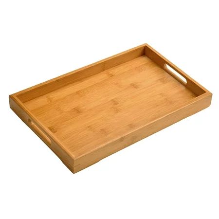 Square Serving Tray with Handles-Food Breakfast Party Table in Wood 36x23x4cm | Walmart (US)