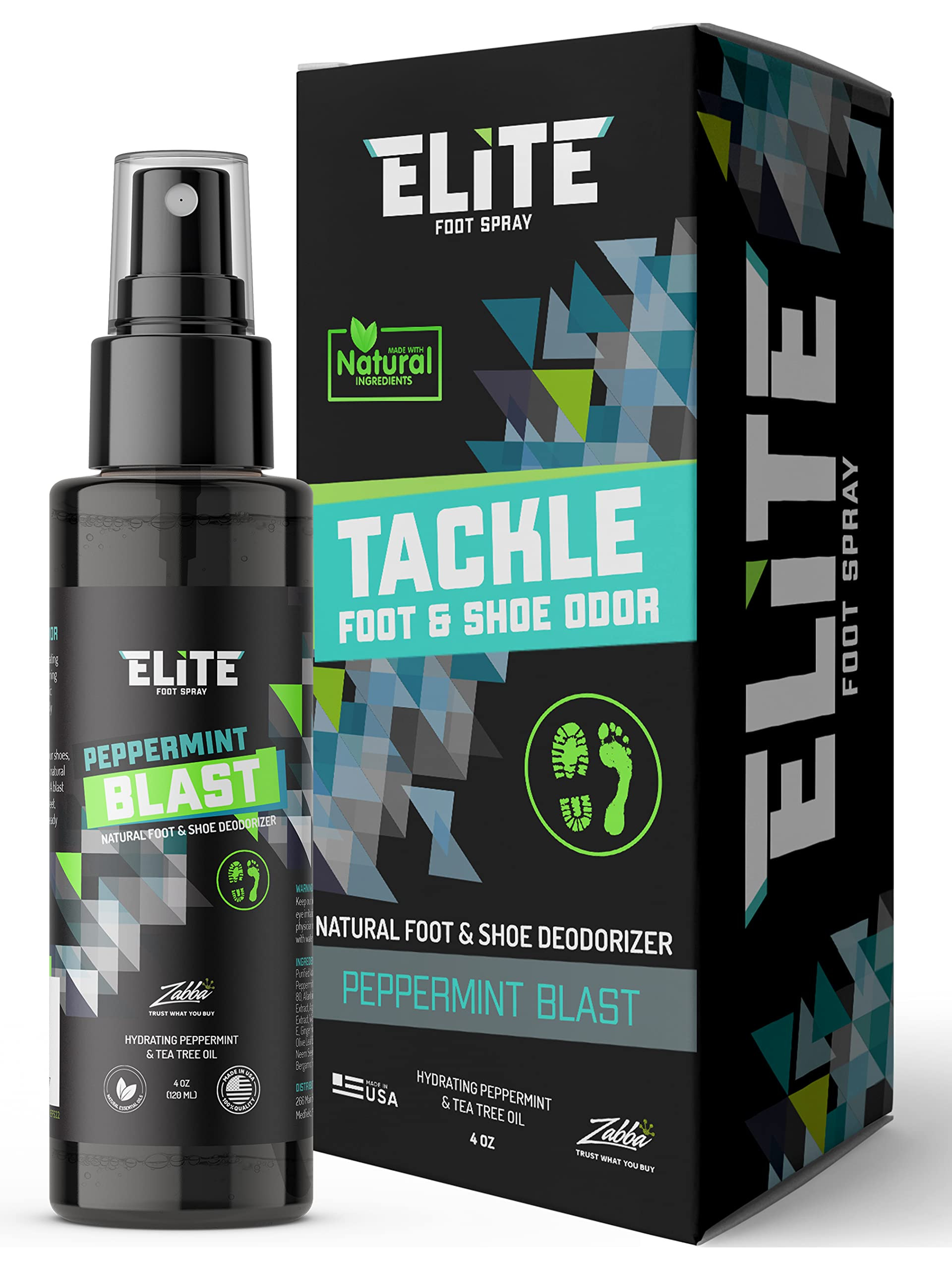 Elite Sportz Shoe Deodorizer - 4 oz Foot Spray and Shoe Odor Eliminator - No More Smelly Shoes or... | Amazon (US)