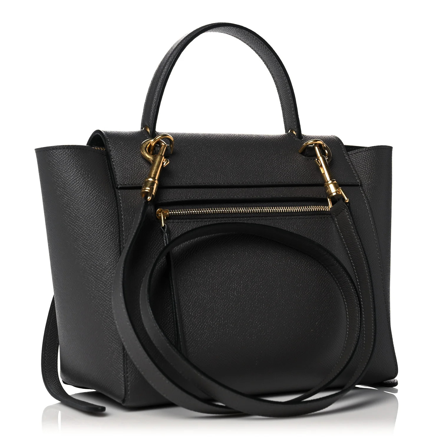 CELINE Baby Grained Calfskin Micro Belt Bag Grey | FASHIONPHILE | Fashionphile