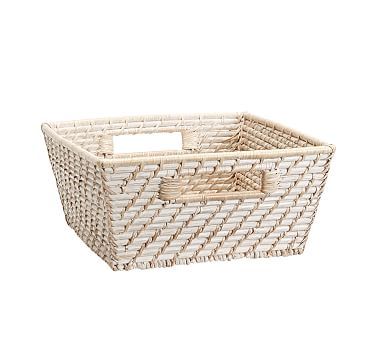 Quinn White Washed Basket Collection | Pottery Barn Kids | Pottery Barn Kids