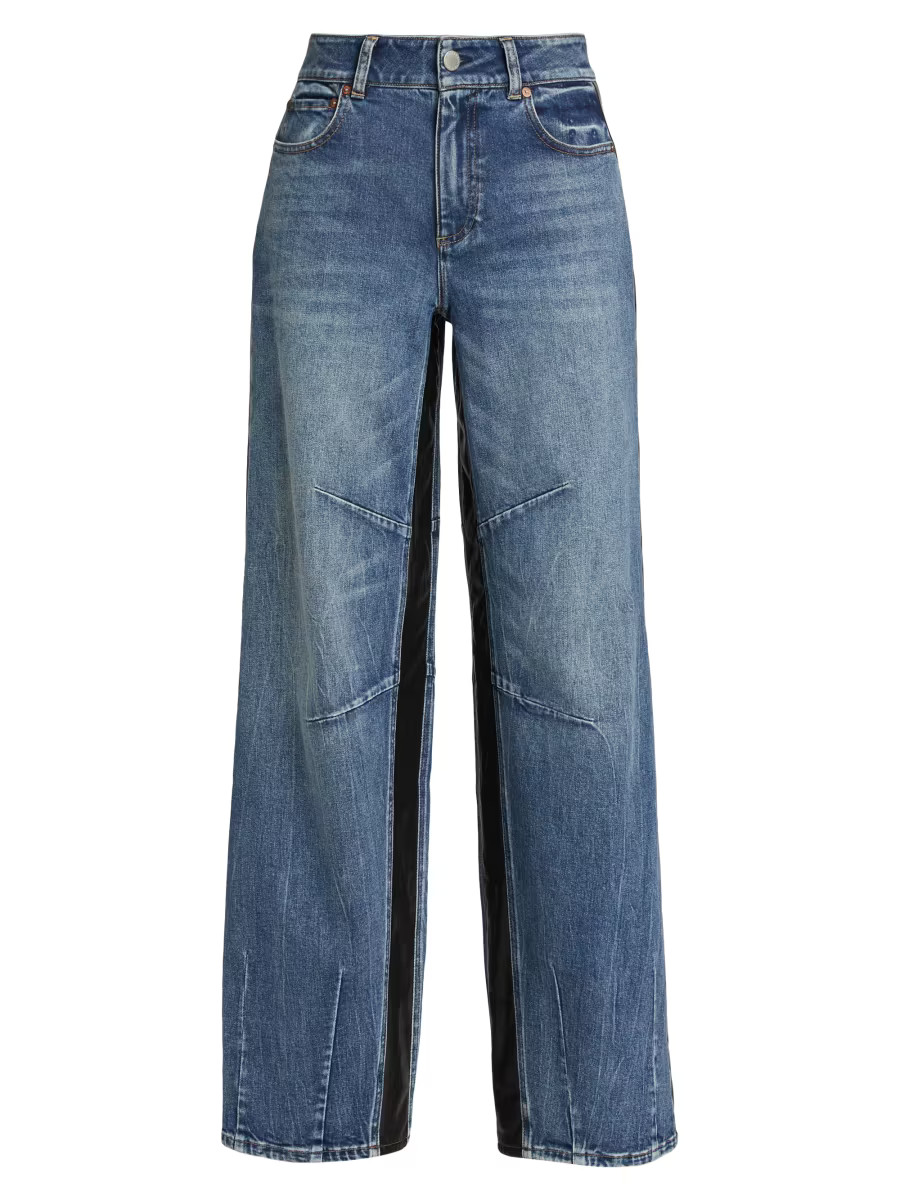 Parker Denim Wide-Leg Crop Jeans | Saks Fifth Avenue