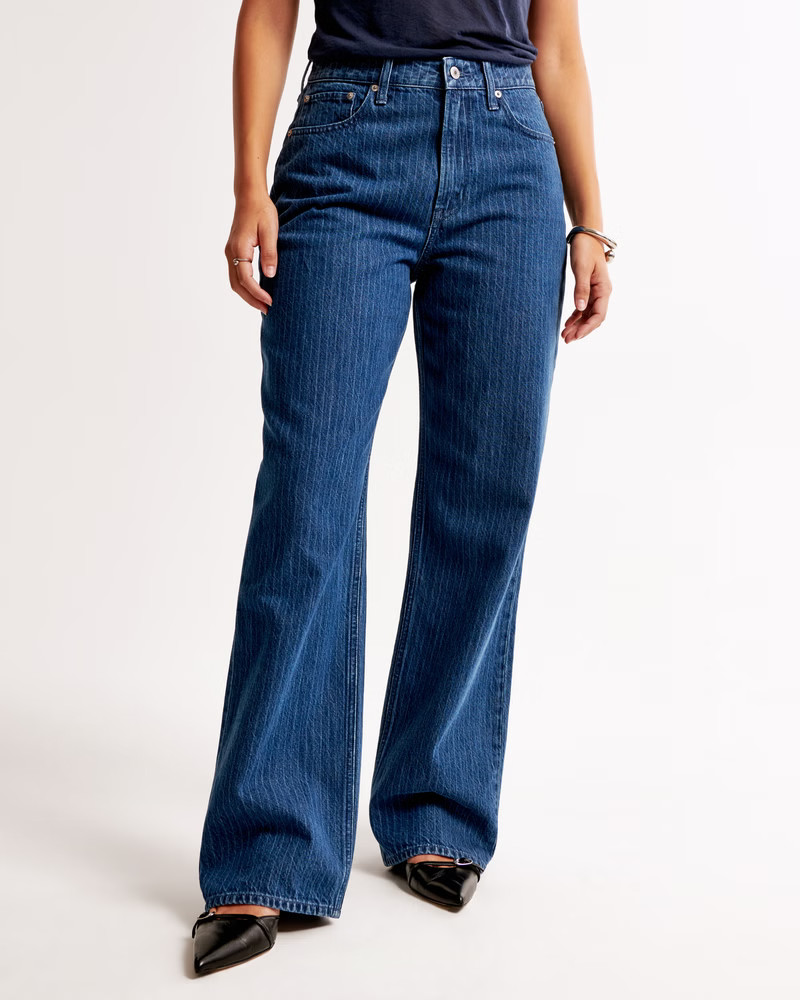 Women's Curve Love High Rise Loose Jean | Women's Bottoms | Abercrombie.com | Abercrombie & Fitch (US)