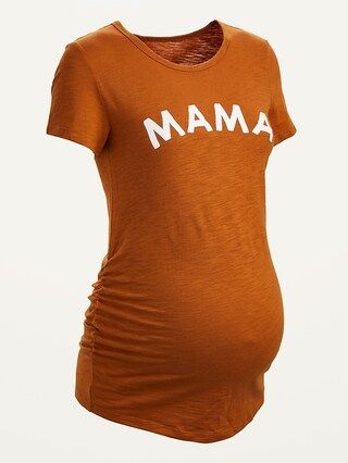 Maternity Graphic Side-Ruched Tee | Old Navy (US)