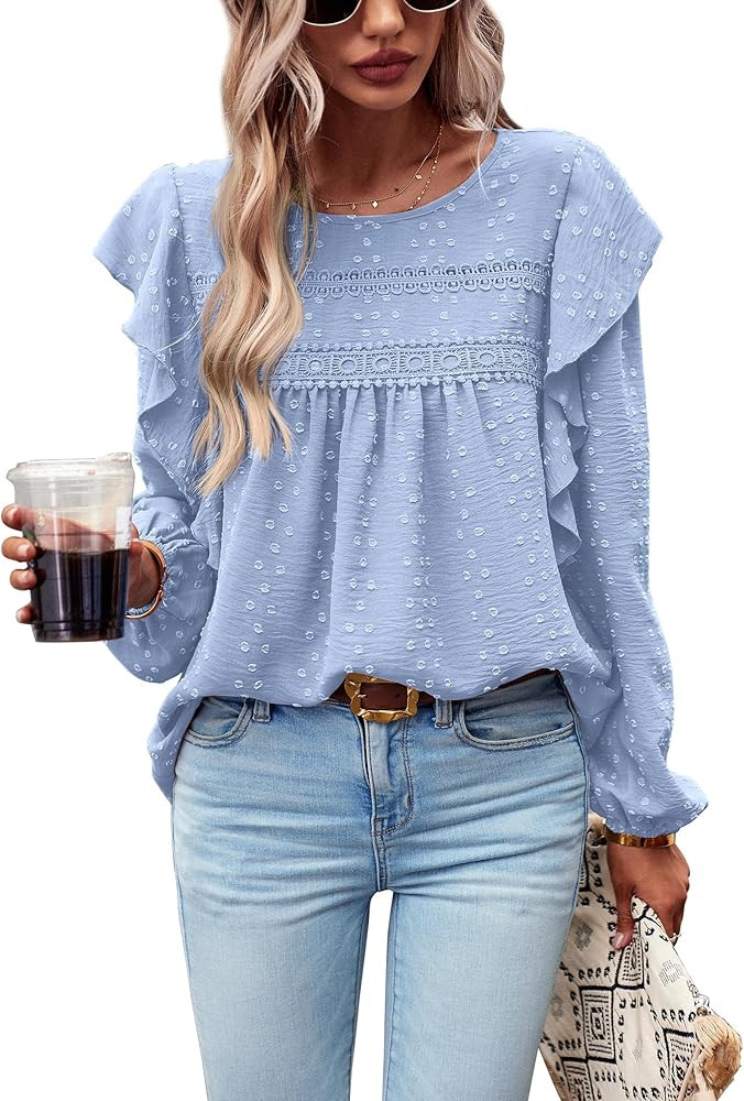 PRETTYGARDEN Blouses Tops Shirts | Amazon (US)