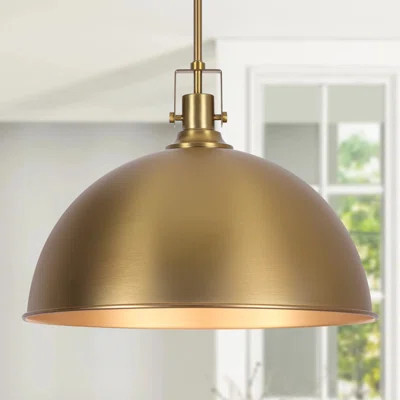1 - Light 17.7" Single Dome Kitchen Island Pendant Light | Wayfair North America
