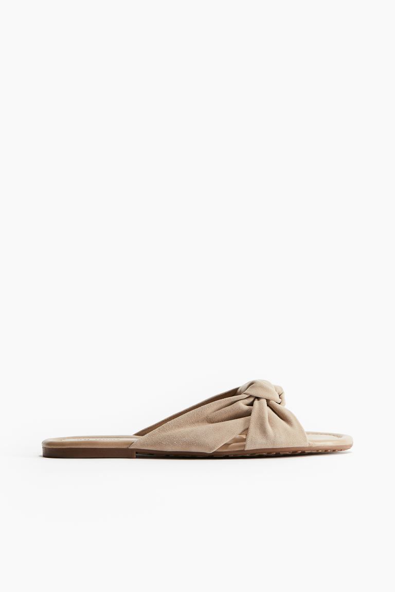 Knot-detail Leather Sandals | H&M (US + CA)