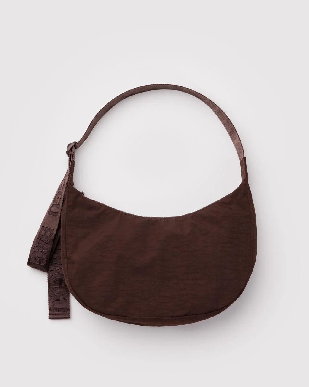 Medium Nylon Crescent Bag w/ Key Leash - Coffee | ban.do