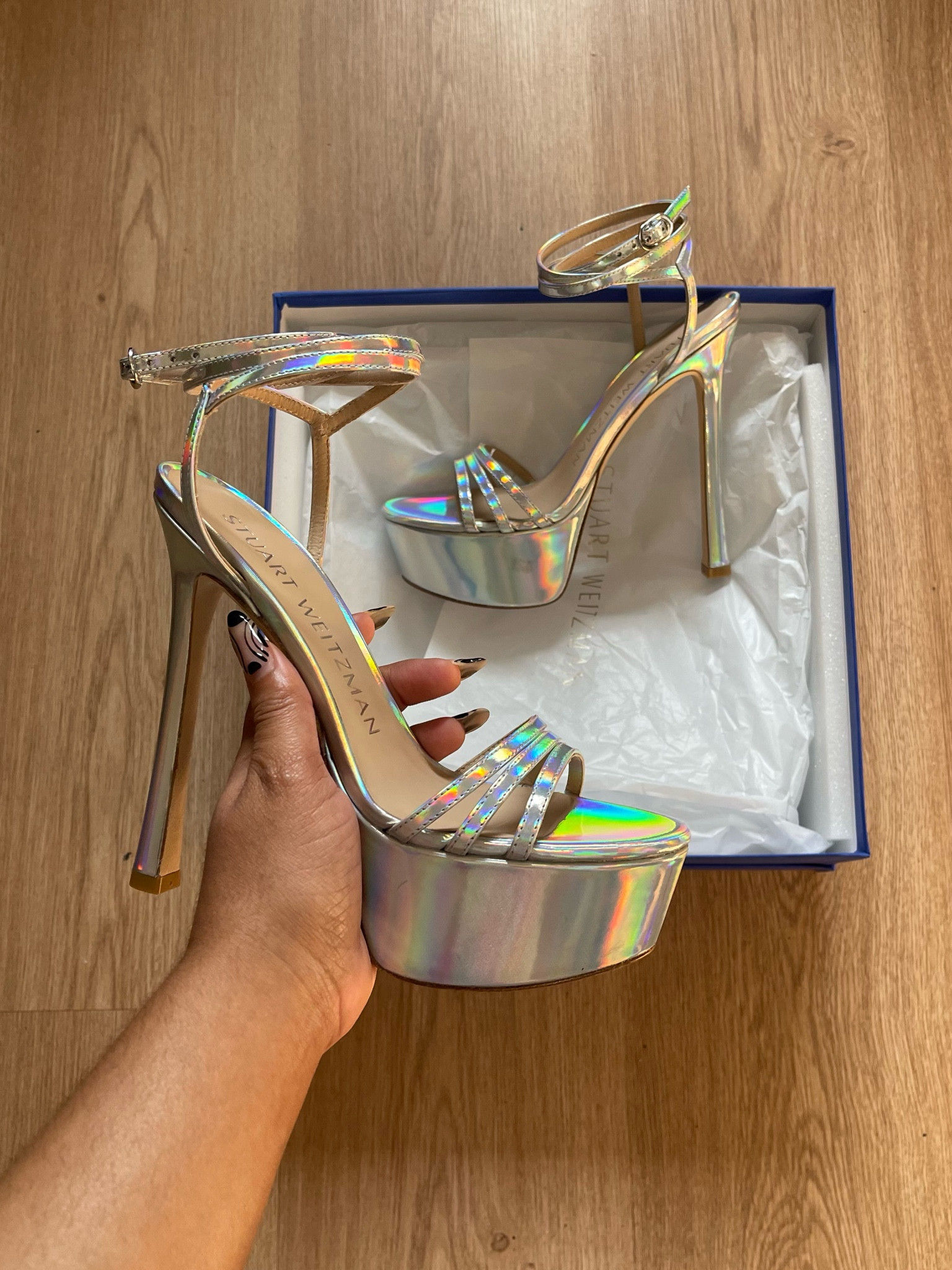Iridescent Metallic Heels 🤩

#LTKstyletip #LTKshoecrush #LTKsalealert