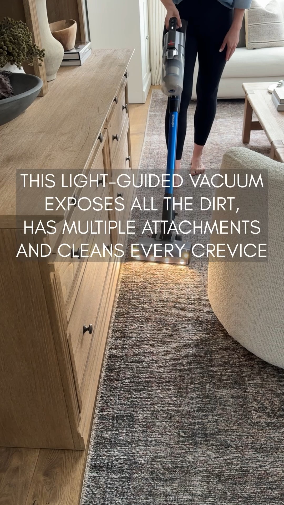 My newest favorite vacuum-- it lights up so you can see all the filth, it's shocking even when you think your floors are clean! I love that it has multiple attachments to clean every space. Highly recommend 

#LTKHome