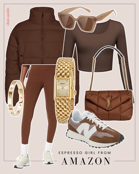 Espresso girl outfit idea 

#LTKfitness #LTKfindsunder100 #LTKfindsunder50