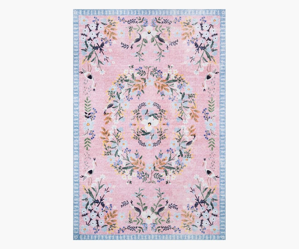 Palais Luxembourg Rose Printed Rug | Rifle Paper Co.