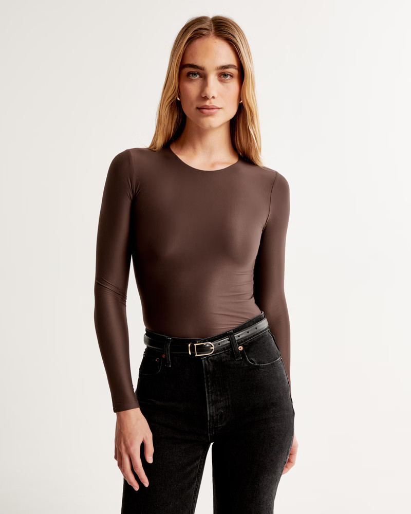 Women's Soft Matte Seamless Tuckable Long-Sleeve Tee | Women's New Arrivals | Abercrombie.com | Abercrombie & Fitch (US)