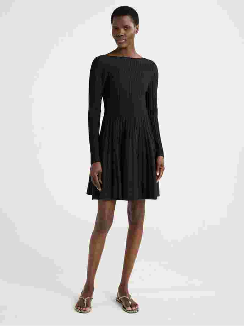 Scoop Women's Boatneck Ribbed Sweater Dress, Sizes XS-XXL | Walmart (US)