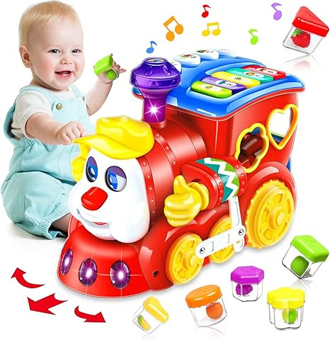 Baby Toys for 1 Year Old Boy Girl Gift Musical Train Baby Toys 6-12 12-18 Months,Early Educationa... | Amazon (US)
