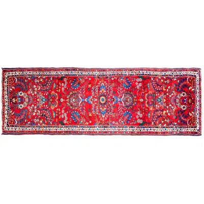 Beatric One-of-a-Kind 3'3" x 9'10" 1970s Area Rug in Red/Blue | Wayfair North America