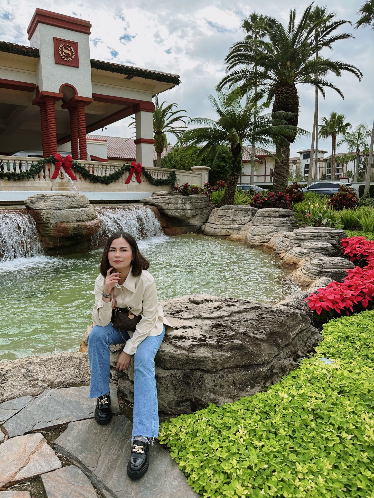 Elevated casual look for holiday errands. Slimmer profile of a shacket, but elevated with the faux leather material! And instead of sneakers, try some chunky loafers for a dressier look! 

#LTKstyletip #LTKHoliday #LTKsalealert