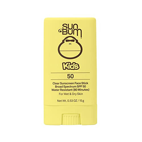 Sun Bum Kids SPF 50 Clear Face Stick Sunscreen | Broad Spectrum Sunblock with Vitamin E | Wet or Dry Skin Application | Hawaii 104 Act Compliant (Octinoxate & Oxybenzone Free)| Travel Friendly 0.53 oz | Amazon (US)