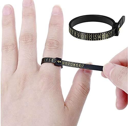 Ring Sizer Measuring Set Reusable Finger Size Gauge Measure Tool Jewelry Sizing Tools 1-17 USA Rings | Amazon (US)