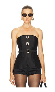 TOP BANDEAU DE TAFETÁN from Revolve.com | Revolve Clothing (Global)