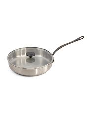 Made In France 5.9qt Stainless Steel M360 Saute Pan With Glass Lid | Marshalls