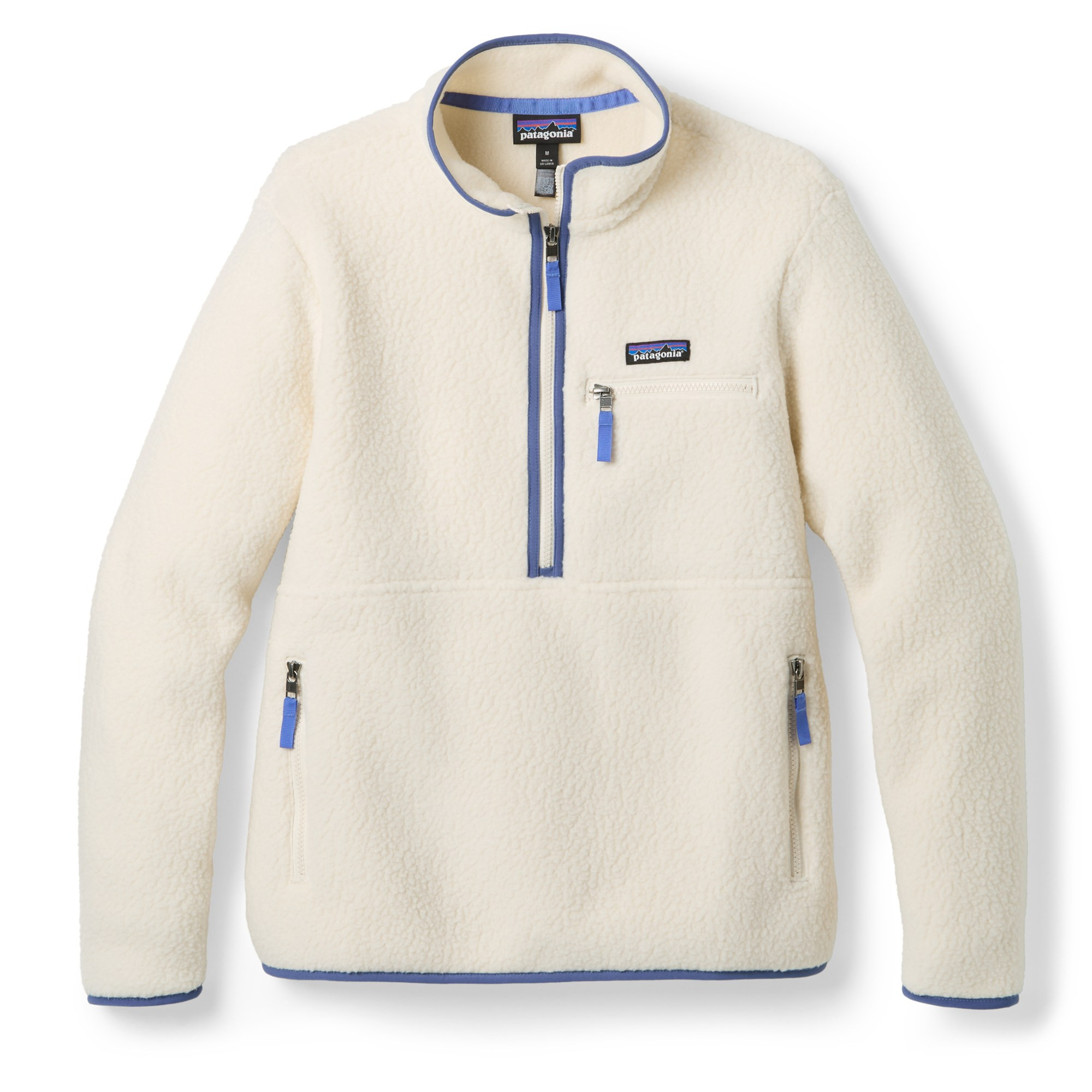 Patagonia Women's Retro Pile Marsupial Fleece Pullover  Khaki M | REI