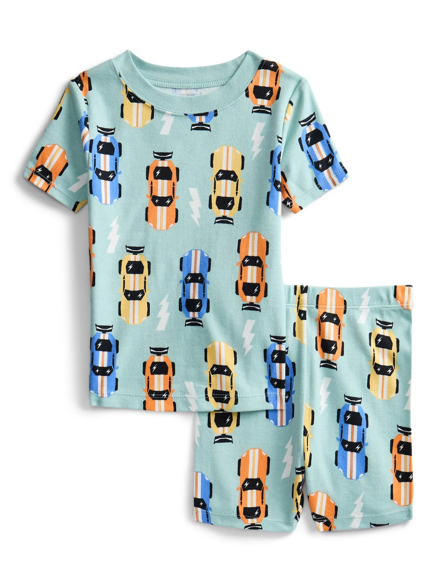 Wonder Nation Toddler Short-Sleeve Tee & Short Set Cotton Pajama Set, 2-Piece, Sizes 12M-5T - Wal... | Walmart (US)