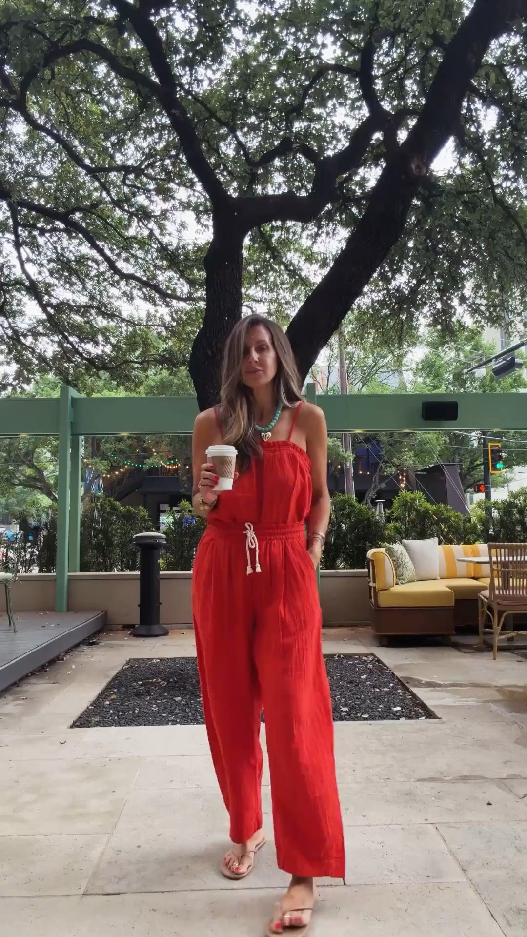 This set is one of those throw on and go pieces that always looks good. The bright red color makes a statement, while the relaxed fit keeps it comfortable enough for coffee runs, travel days, and summer outings. Add a fun necklace and sandals and you’re instantly put together.

red set, summer outfit, vacation style, casual chic, travel outfit, effortless fashion, resort wear, comfortable outfit, bright summer colors, one piece outfit, everyday style, summer wardrobe, coffee run outfit, vacation fashion, themominstyle

#LTKootd #LTKOver40 #LTKSeasonal