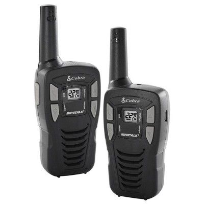 Cobra 16-Mile 22-Channel FRS/GMRS Long Range Walkie Talkie 2-Way Radios, Black | Target