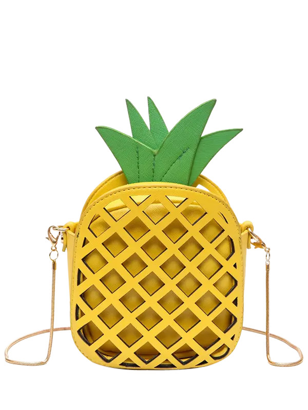 Hollow Out Pineapple Shaped Crossbody Bag | Rosegal US