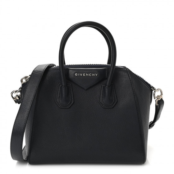 GIVENCHY Sugar Goatskin Mini Antigona Navy | FASHIONPHILE | FASHIONPHILE (US)
