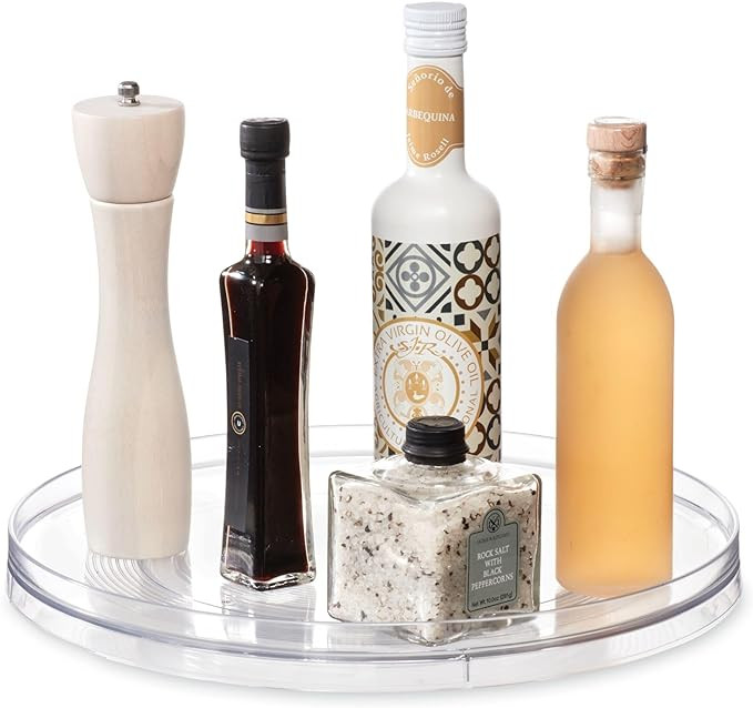 iDesign Recycled Plastic Lazy Susan Turntable Organizer, The Linus Collection – 14” x 1.75”... | Amazon (US)