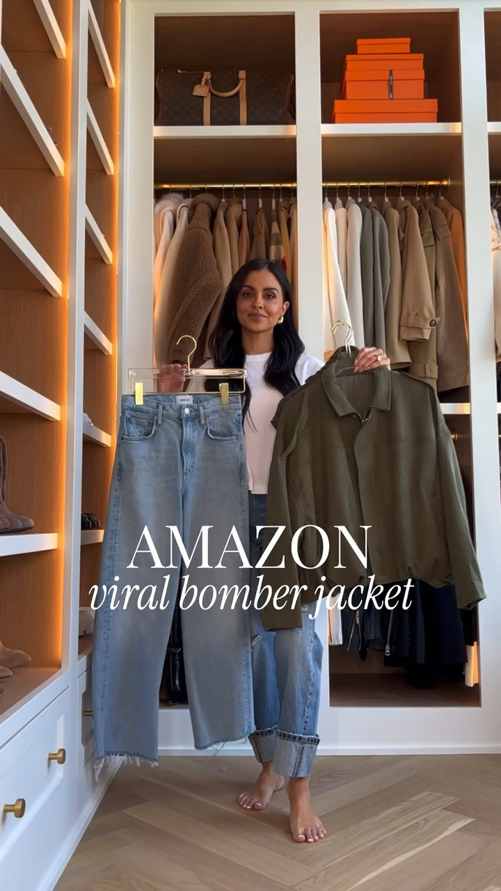 Styling the viral Amazon bomber jacket for Spring. This jacket is a perfect neutral for the season, easy to layer, and dress up or down. 

Amazon Jacket - Wearing an XS
Frame Raw Hem Jeans - Wearing a 24, runs TTS

Miamiamine Amazon viral bomber jacket Spring outfit inspiration capsule wardrobe pieces affordable fashion finds luxe looks for less daily wear chic style elevated basics

#LTKootd #LTKspringtrends #LTKWorkwear