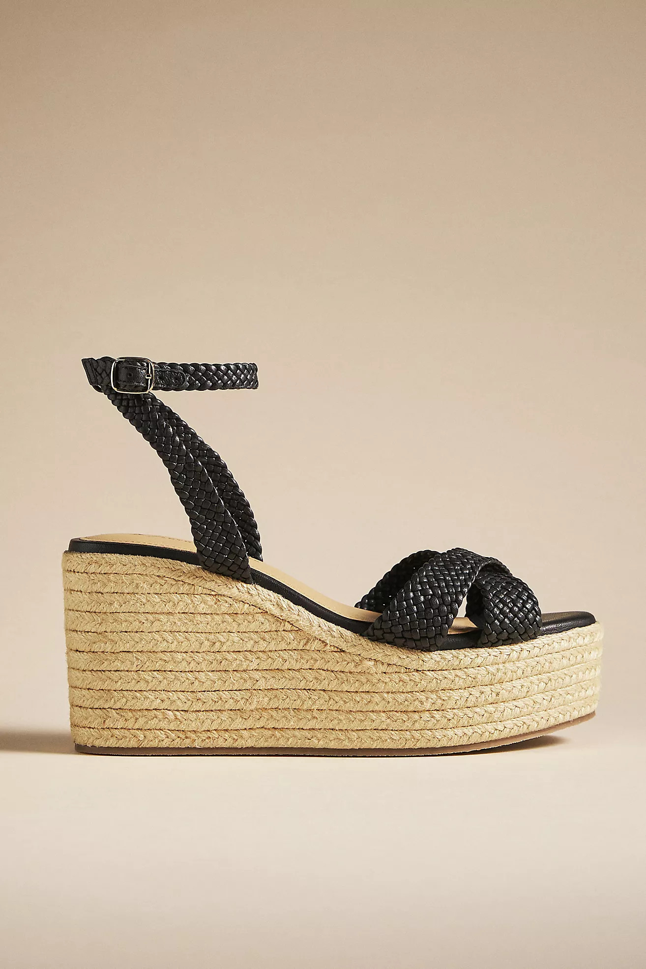 By Anthropologie Woven Strap Wedge Heels | Anthropologie (US)