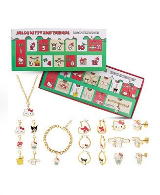 Sanrio Jewelry Advent Gift Set: Earrings, Necklace, Bracelet & Charms Mix & Match Christmas Calen... | Macy's
