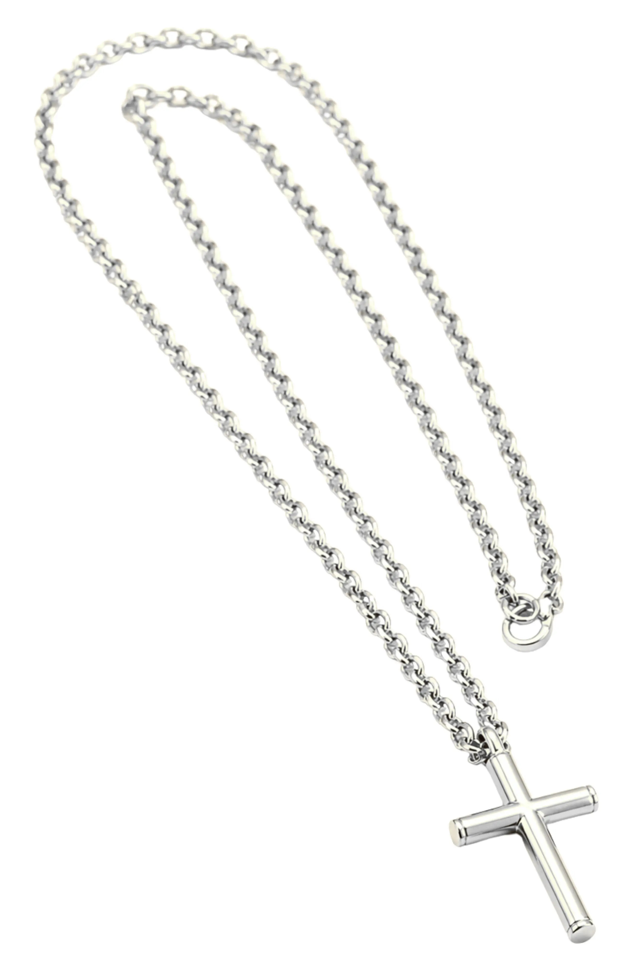 ARGENTO VIVO Men's Cross Pendant Necklace in Gold at Nordstrom | Nordstrom