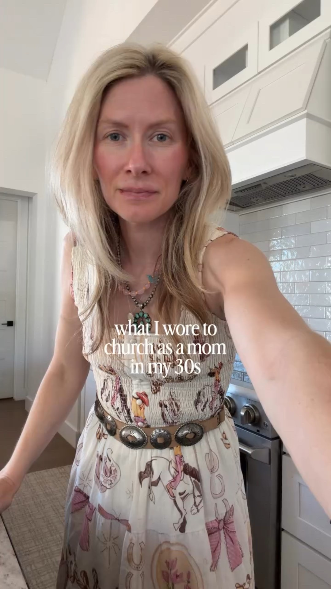 Round Top find went right on and straight to church!! 🐴 🎀 #churchoutfit #offtochurch