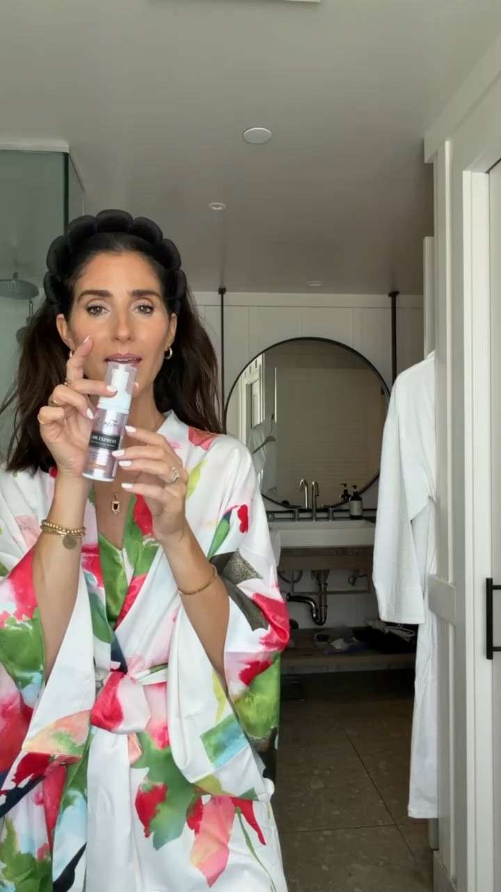 My tan is FAKE and I have these products to thank! I use the shade DARK in loving tan. Wearing the size large robe for a comfy overzied fit #stylinbyaylin #aylin #tanning  @Loving Tan US  @Saltyface 

#LTKTravel #LTKBeauty #LTKselfcare