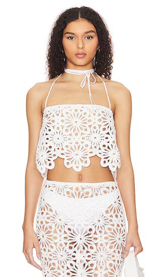 Nikki Top in Soft White | Revolve Clothing (Global)